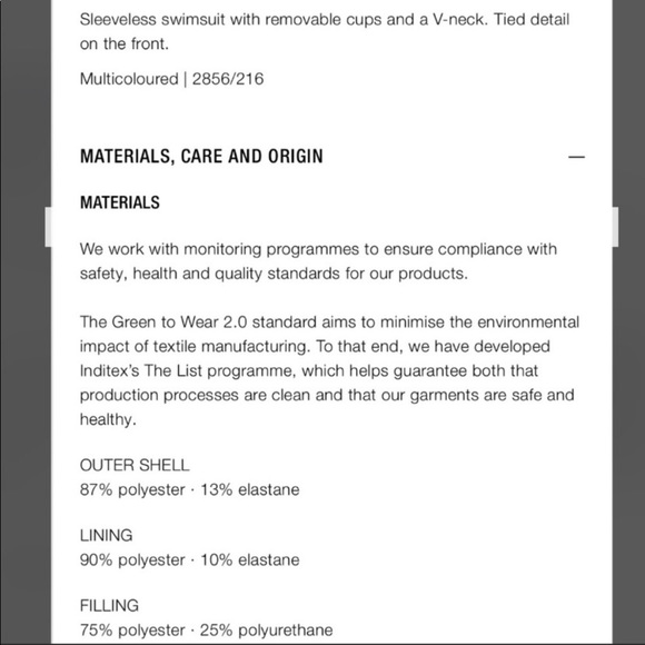 NWT Zara Marbled One Piece Swimsuit, M - Picture 8 of 9